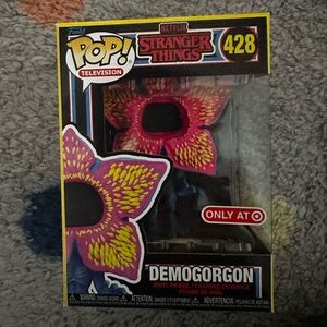 Funko Pop Demogorgon with Pink and Yellow Accents